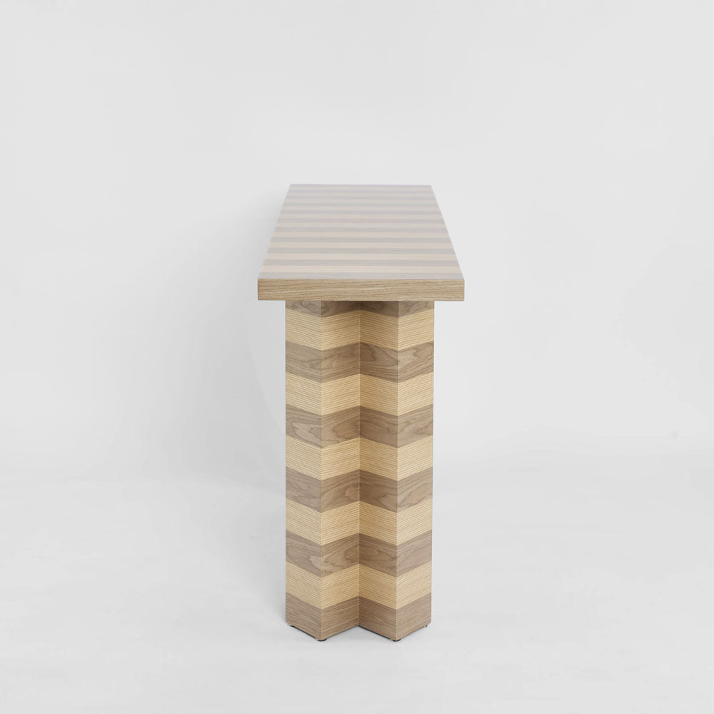 Axis Console Oak & Walnut