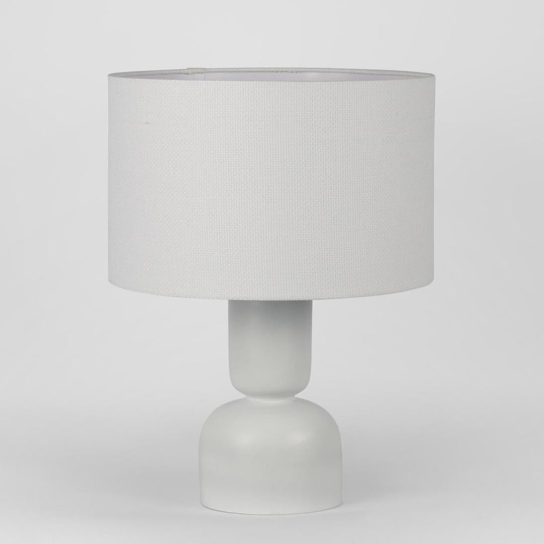 Clem Lamp Small White with Shade