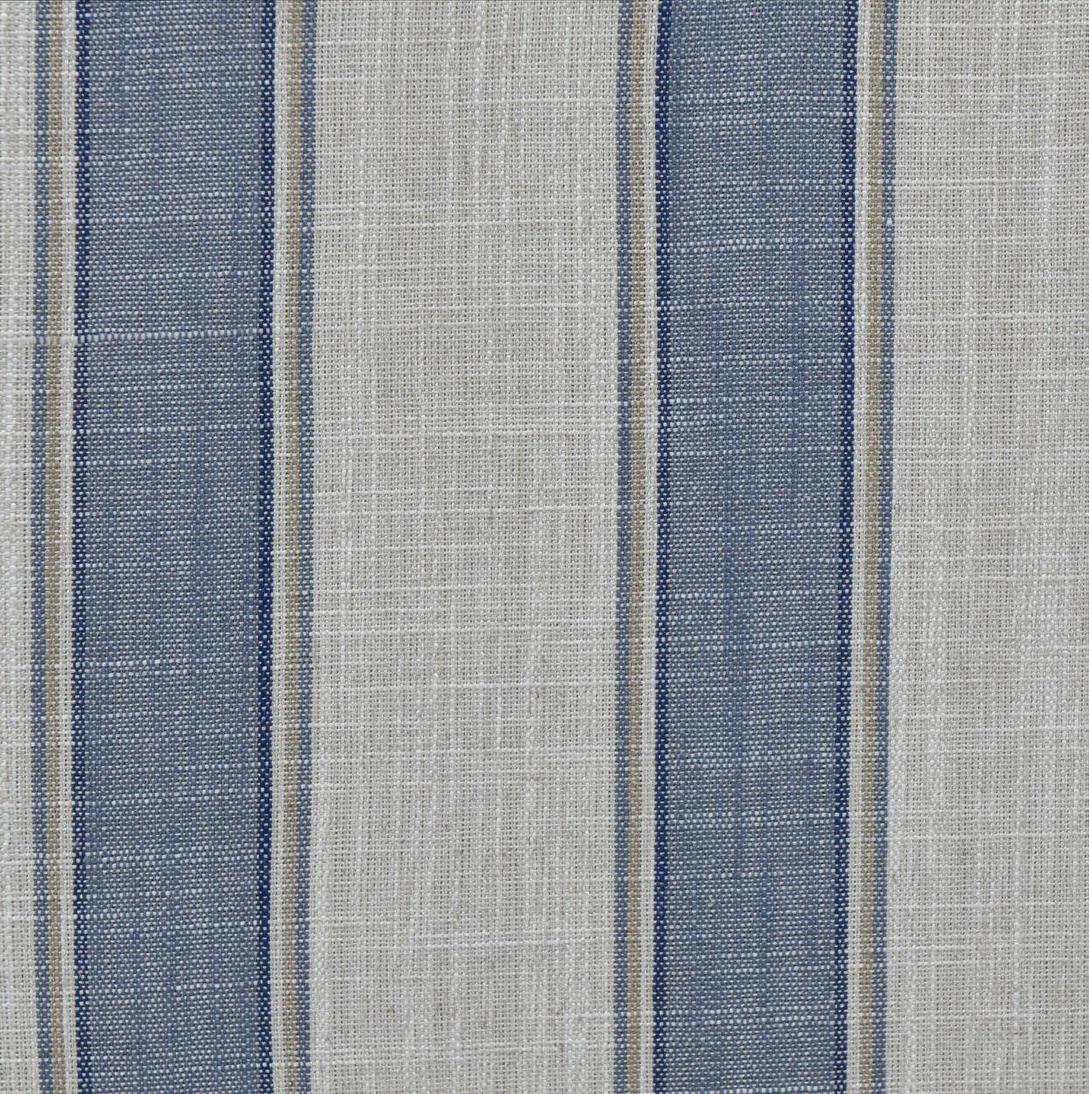 Bondi Hamptons Armchair Blue Sky Stripe W/White Piping
