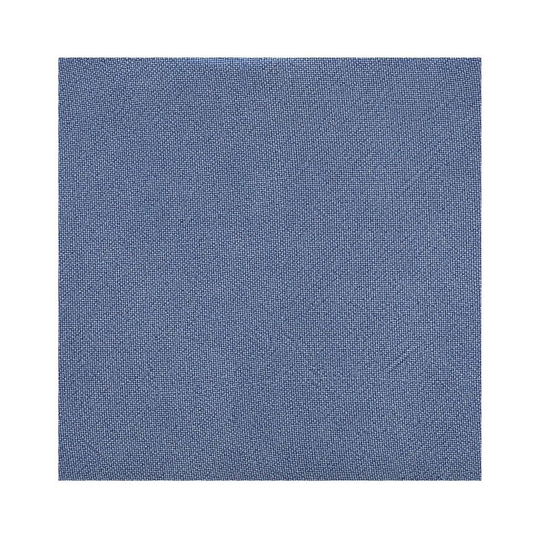 Bayside Slate Blue Hamptons Button Tufted Winged Armchair W/Wooden Legs
