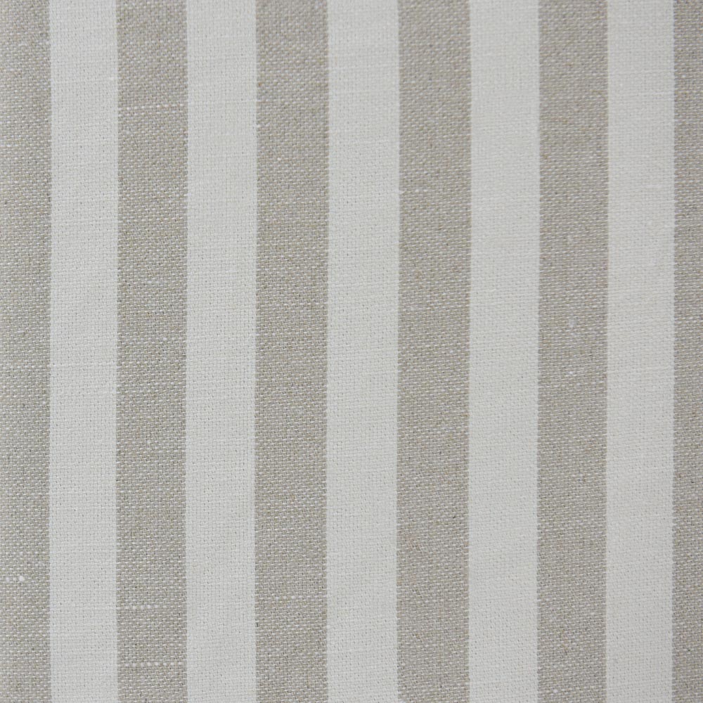 Slip Cover Only - Noosa Hamptons Snuggle Chair Natural Stripe With White Piping