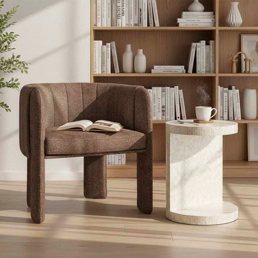 Miami White Shell Side
Table