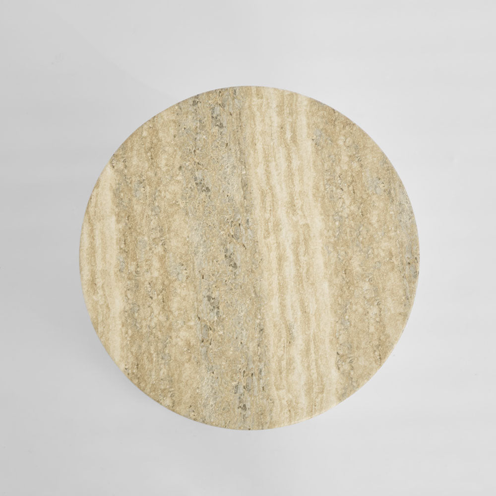 Rook Side Table Grey Travertine Look – Outdoor