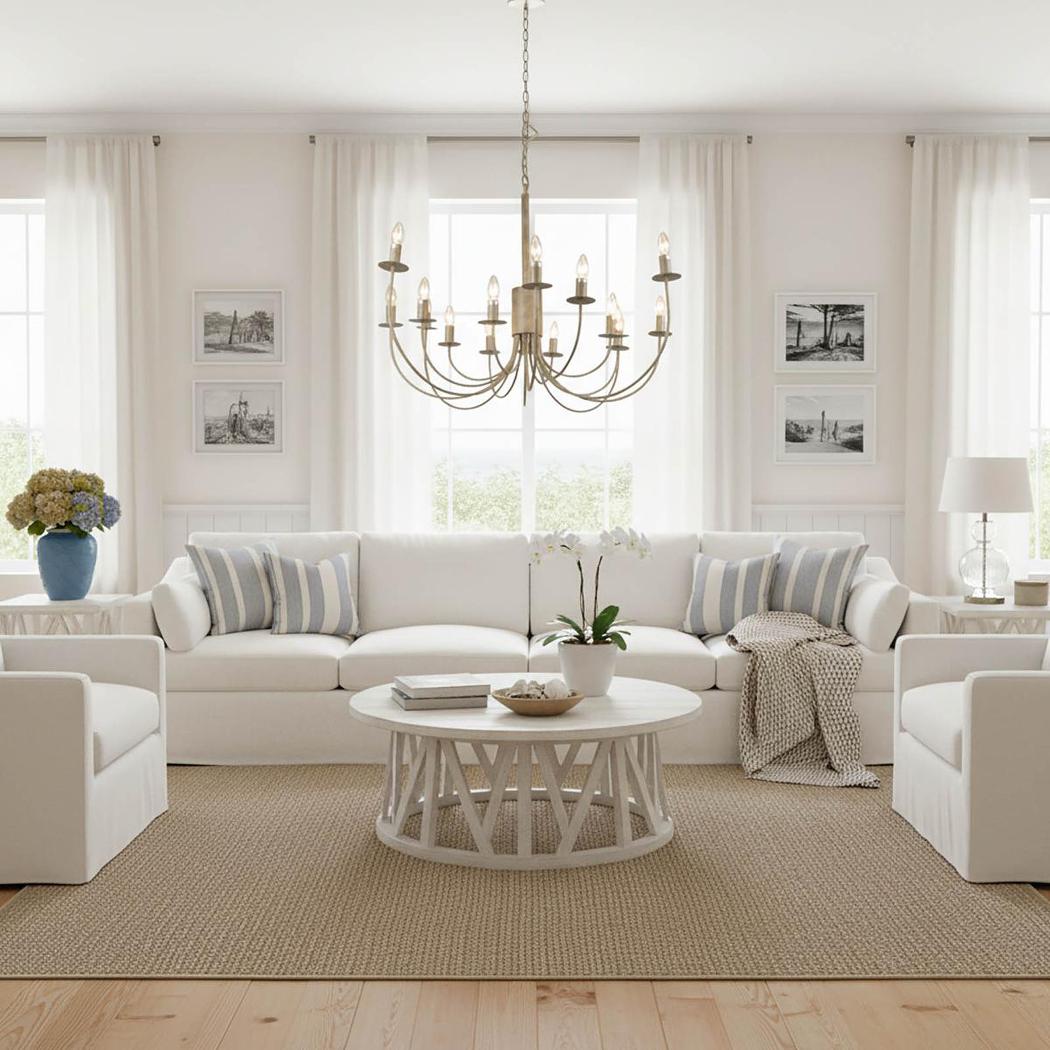 Clovelly 4 Seat Modular Sofa Ivory