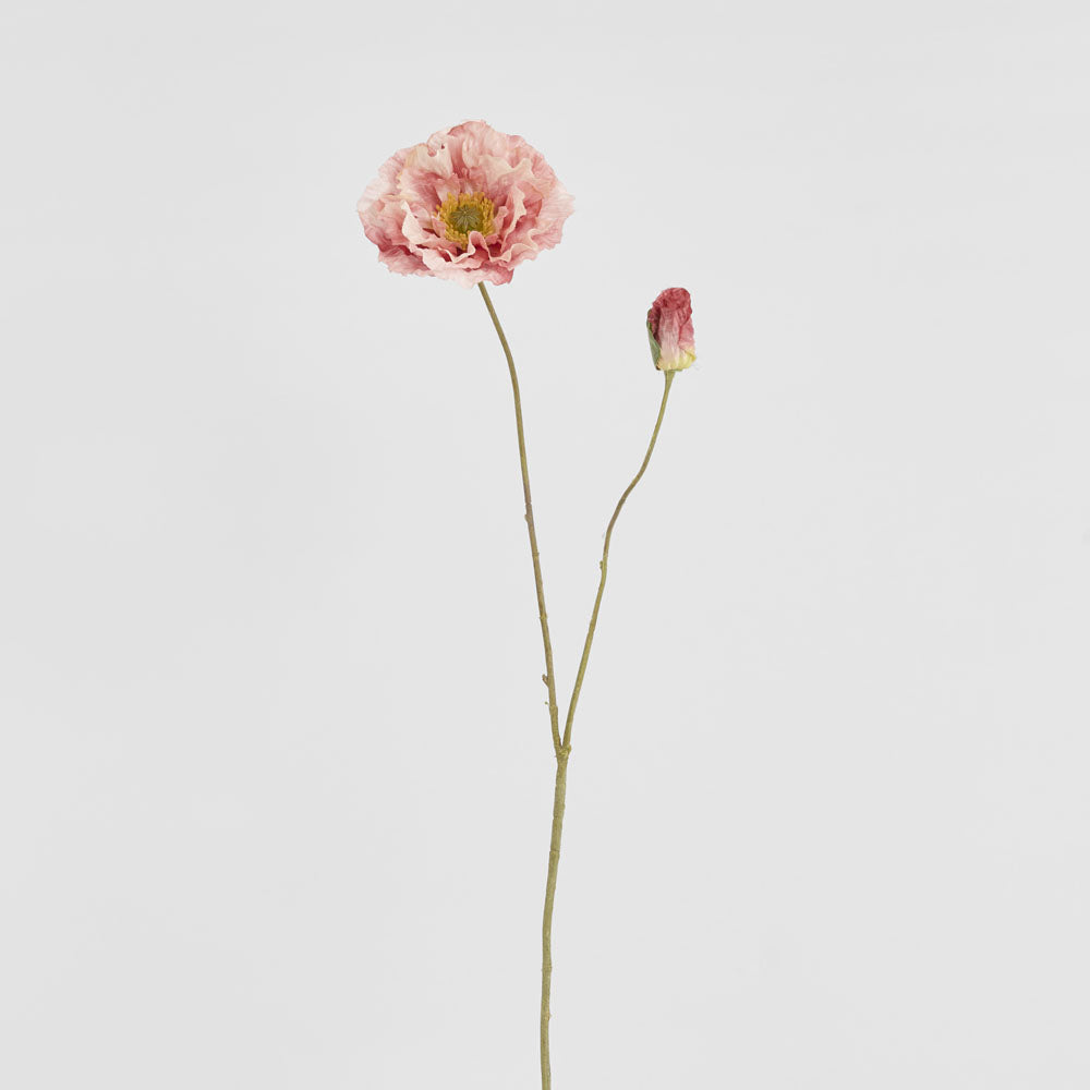 Poppy Stem 75cm Pink