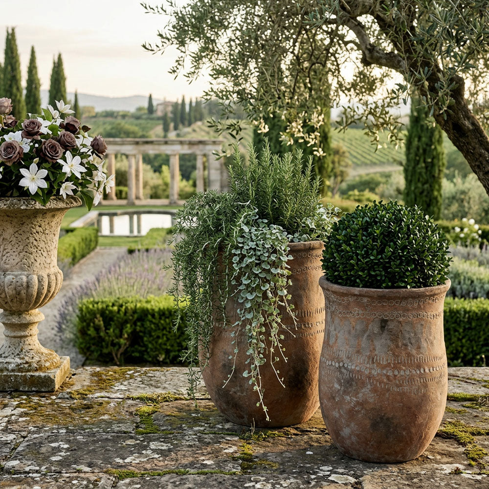 Suri Set of 2 Planters Rustic