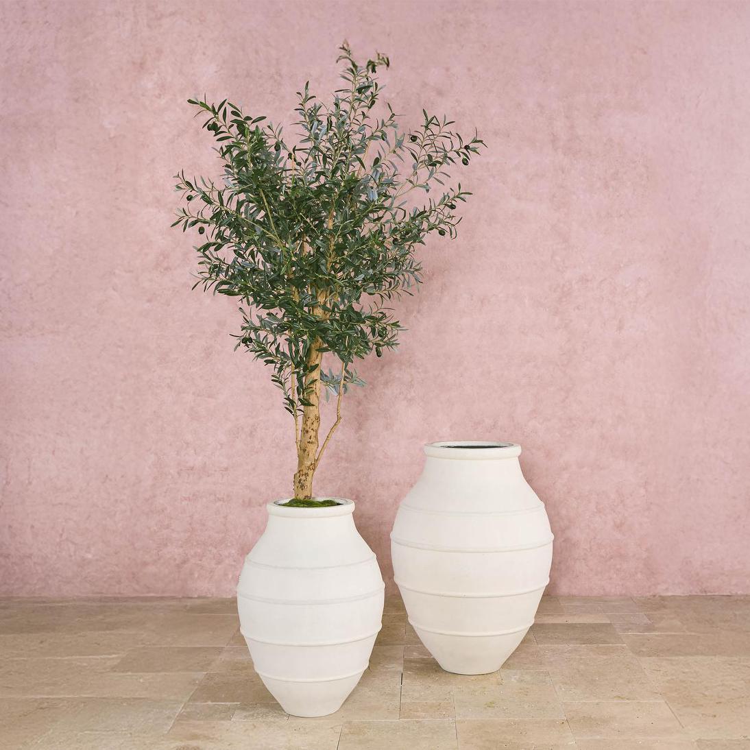 Ibiza Planter LGE Chalk