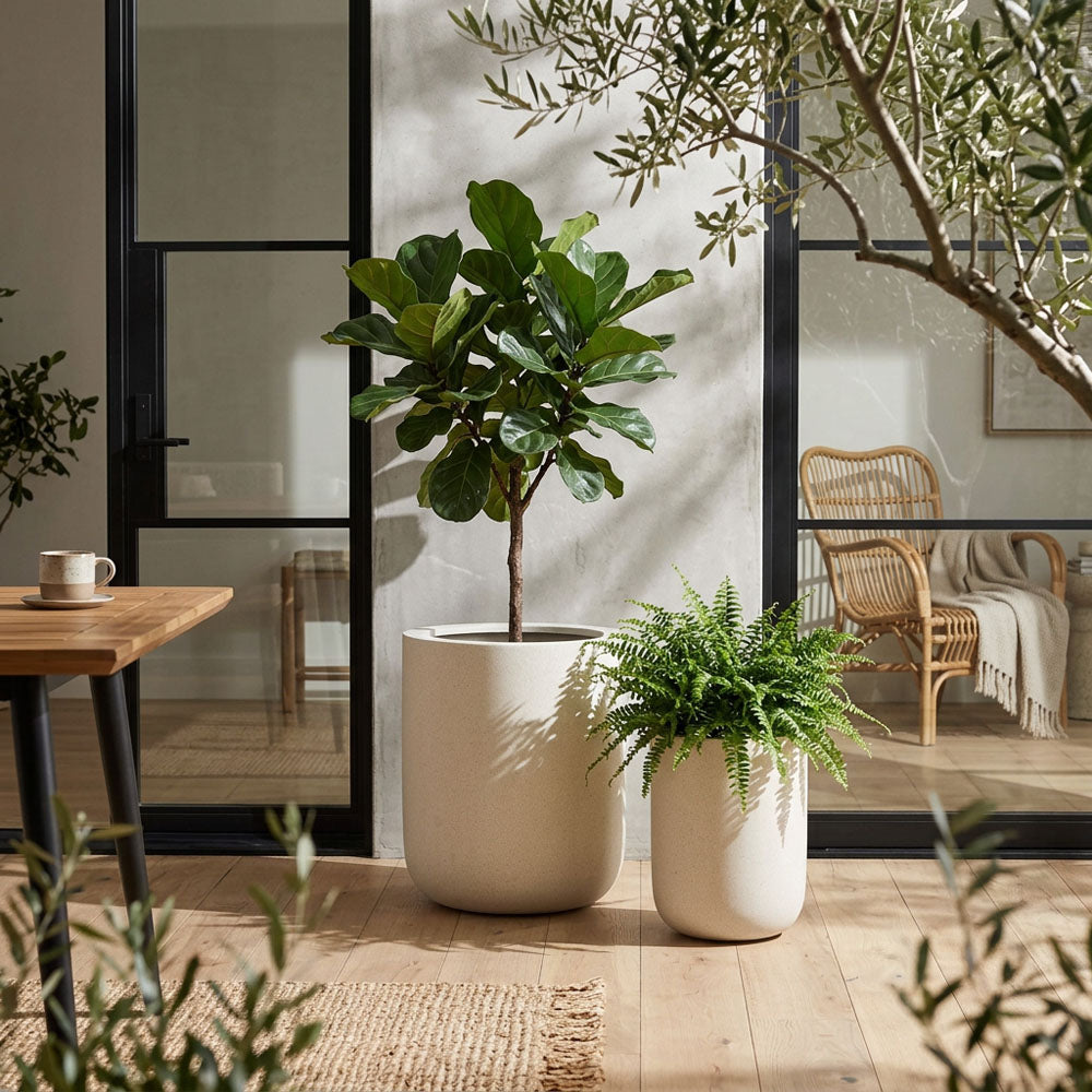 An Phu Planter Set of 2 Beige