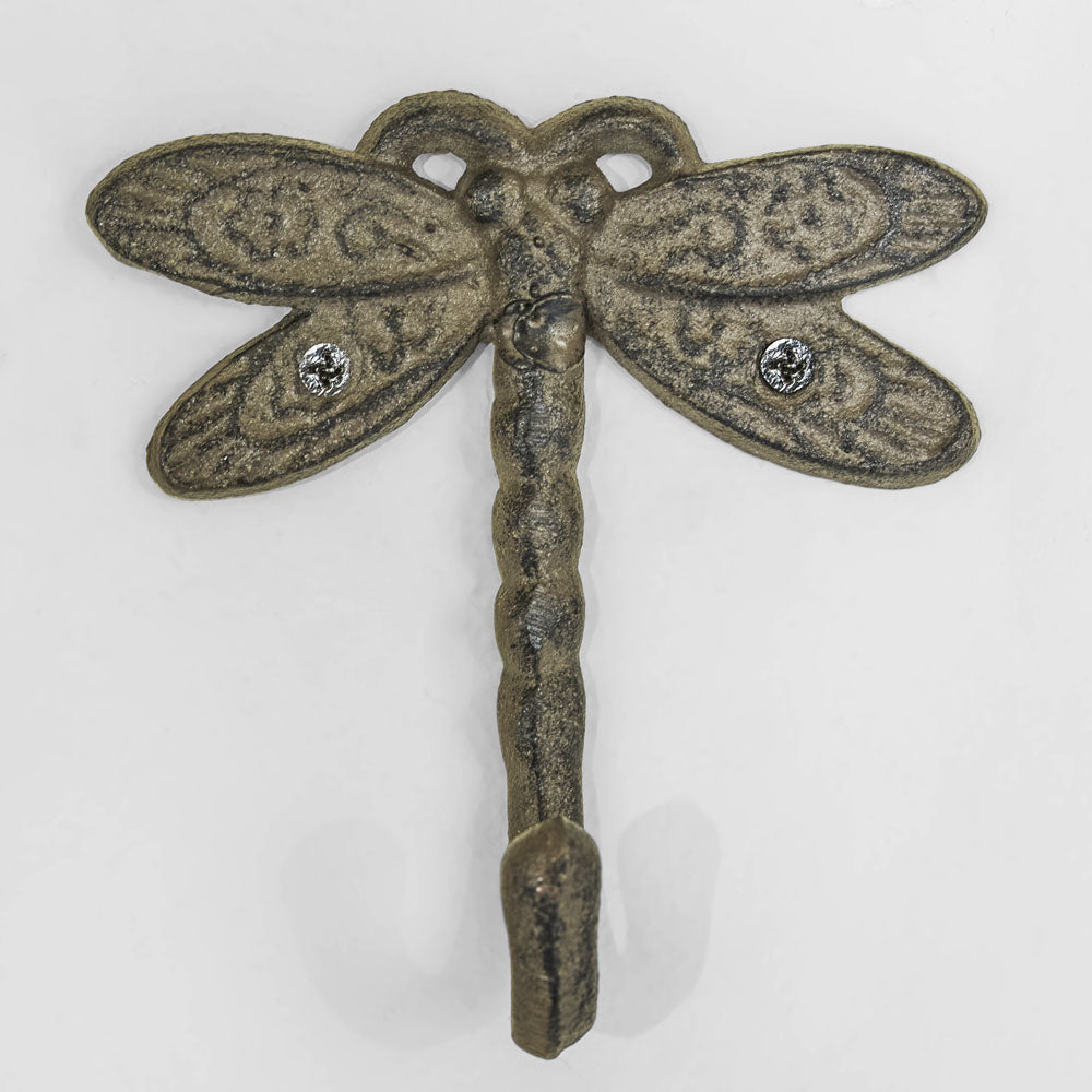 Dragonfly Cast Iron Wall Hook