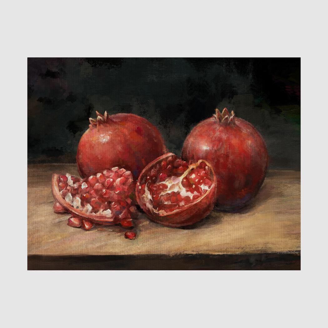 Pomegranate Still Life Wall Art