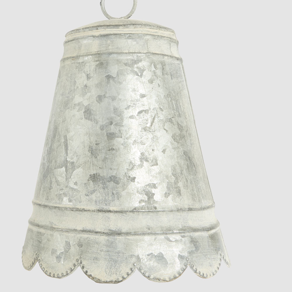 Anvers Scalloped Zinc Bell Small