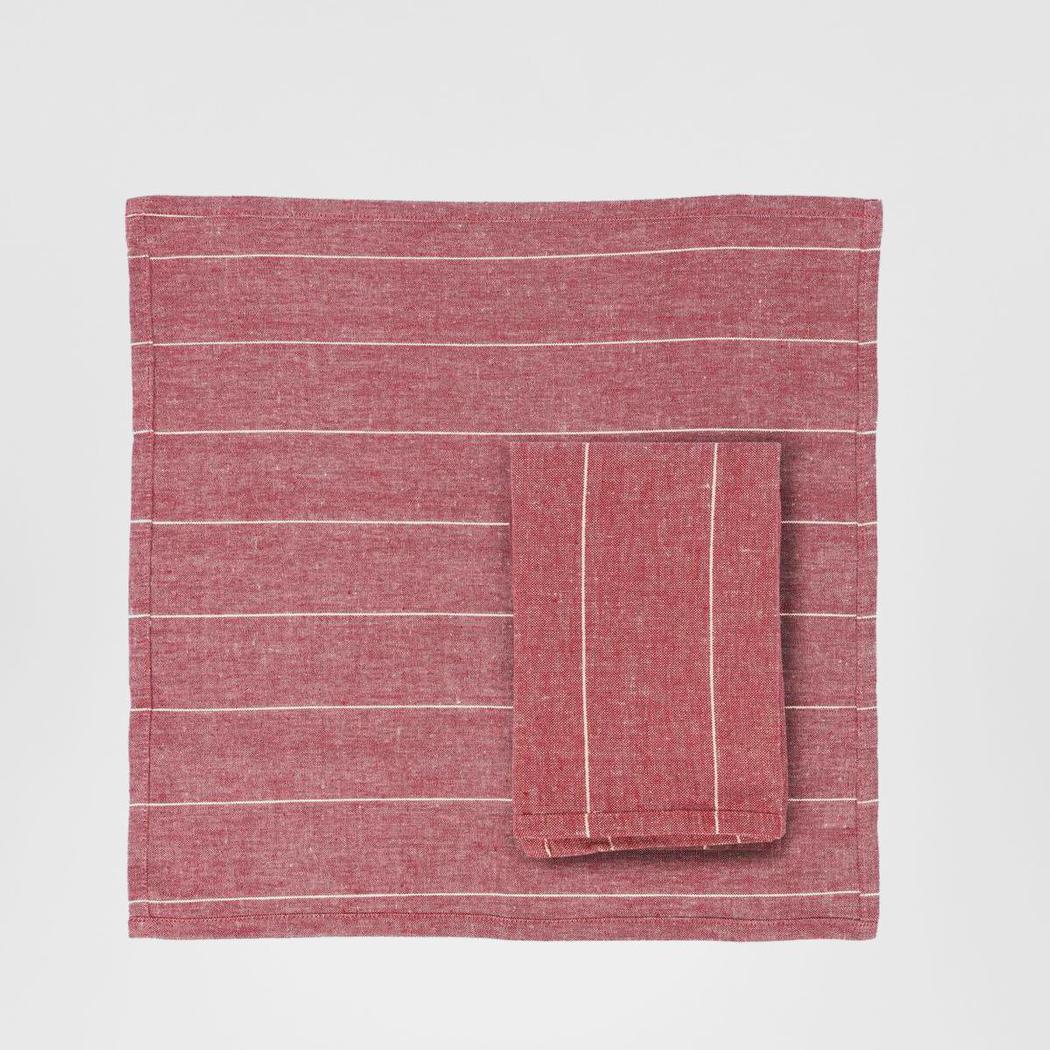 Wild Stripe Napkin Mulberry Set of 4