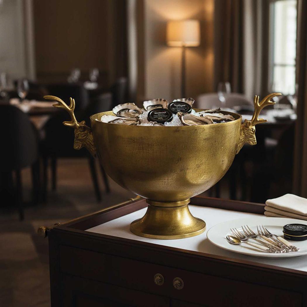 Deer Bowl Large Gold