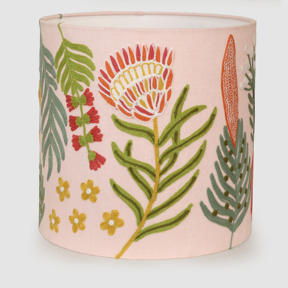 Native Meadow 30cm Drum Shade Light Pink