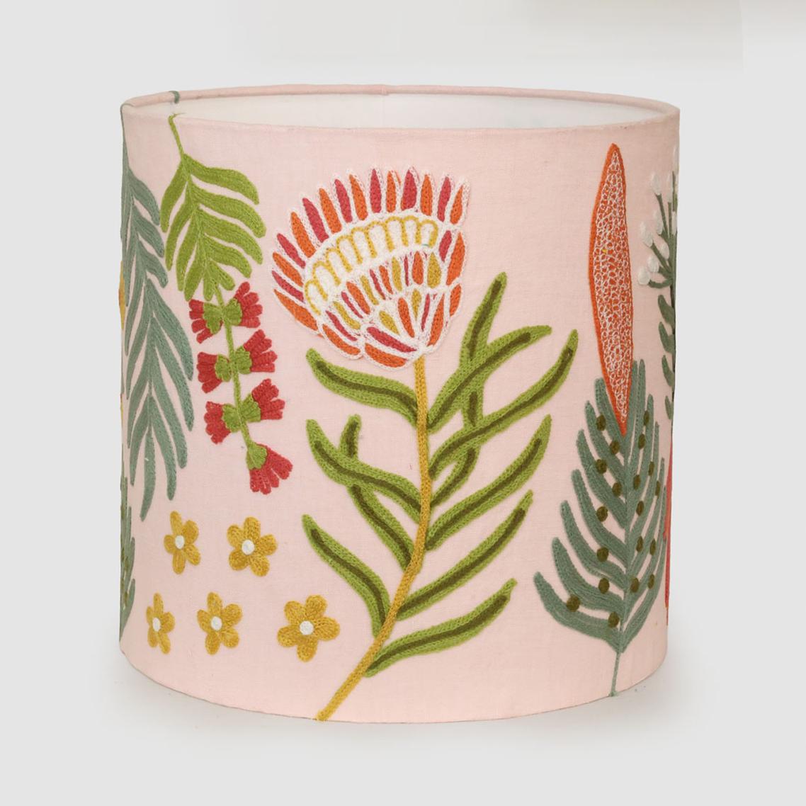 Native Meadow 30cm Drum Shade Light Pink