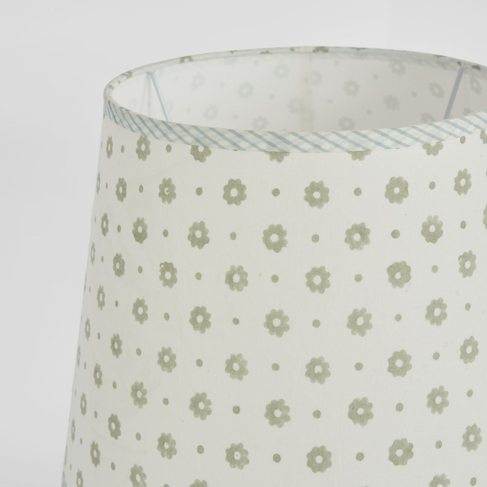 Cottage Bloom Block Print Shade Grey