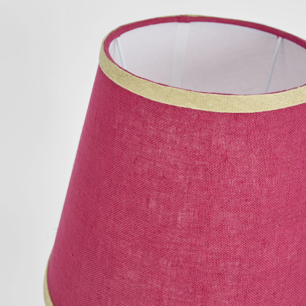 Audrey 100% Linen Tapered Shade Fuchsia