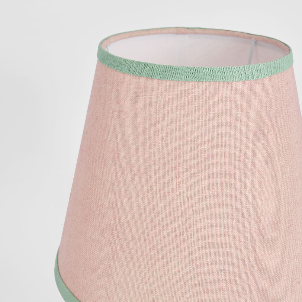 Audrey 100% Linen Tapered Shade Pink