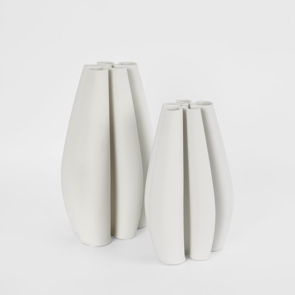 Gatta 3D Vase SML White