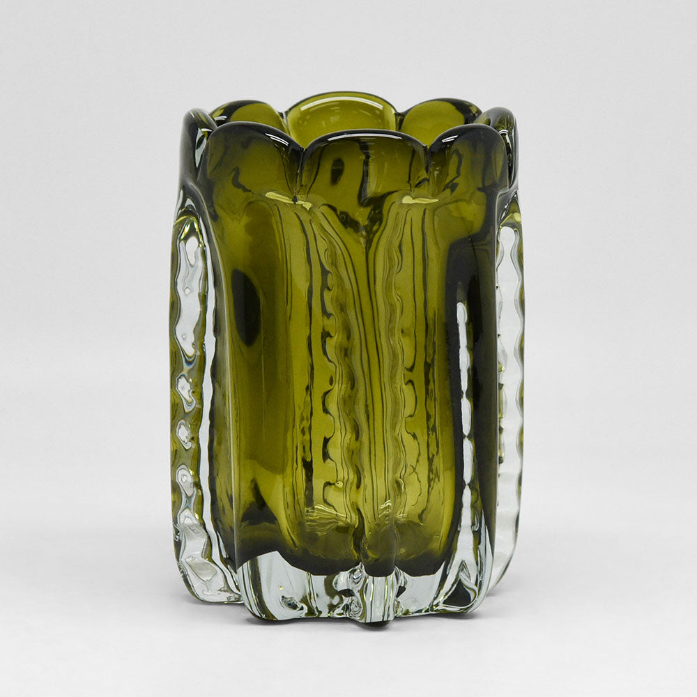 Lasha Handblown Glass Vase Green