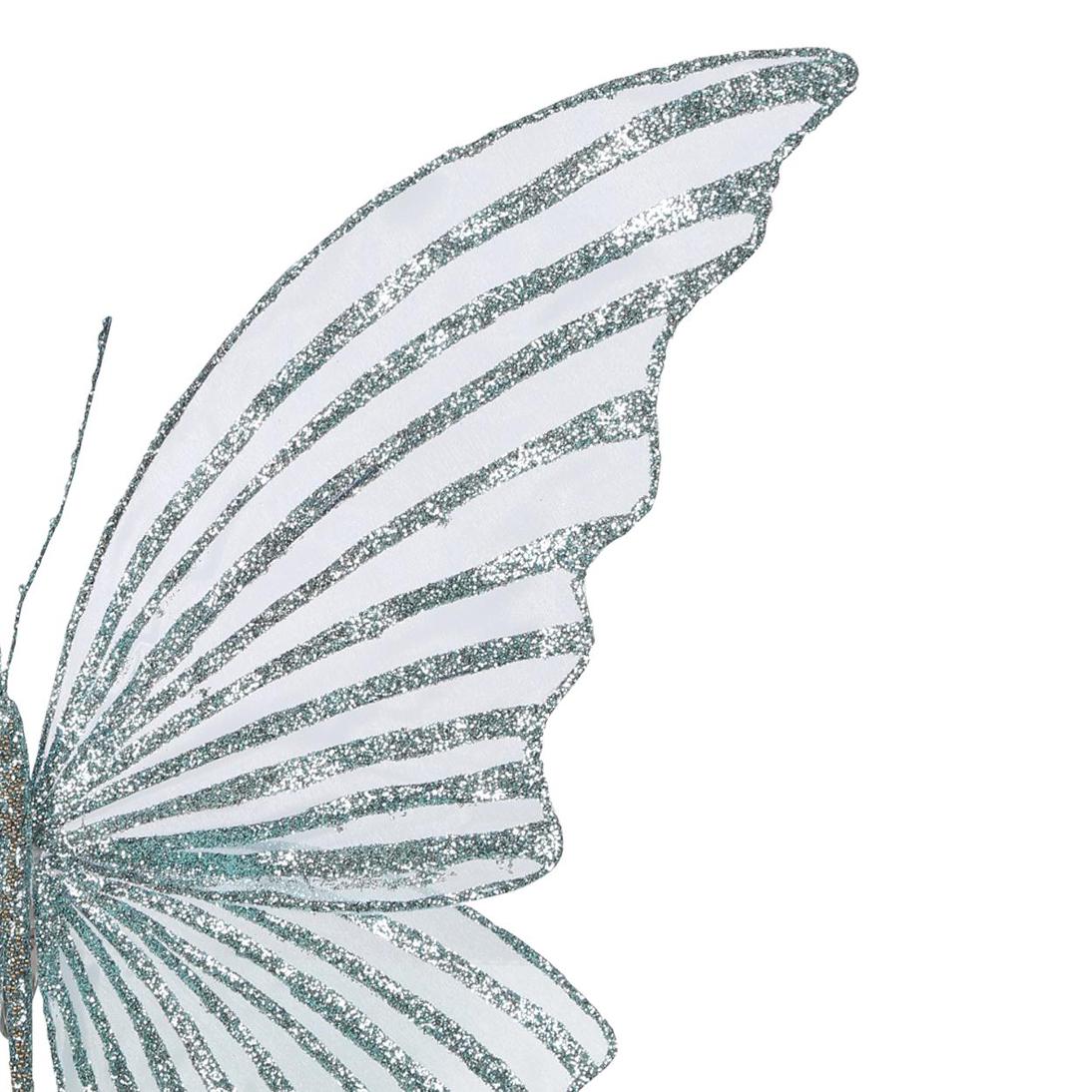 Serena Clip on Butterfly Large Blue
