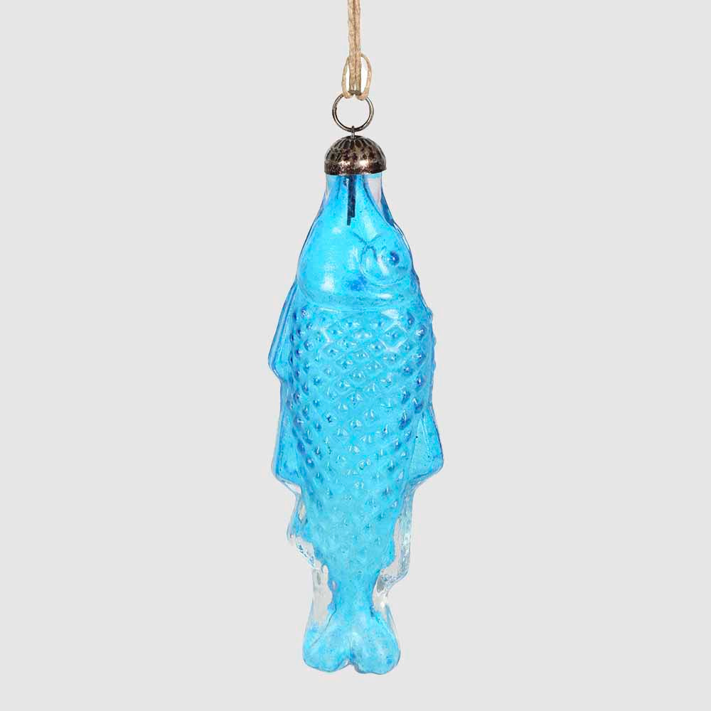 Hanging Fish Tree Decoration Blue