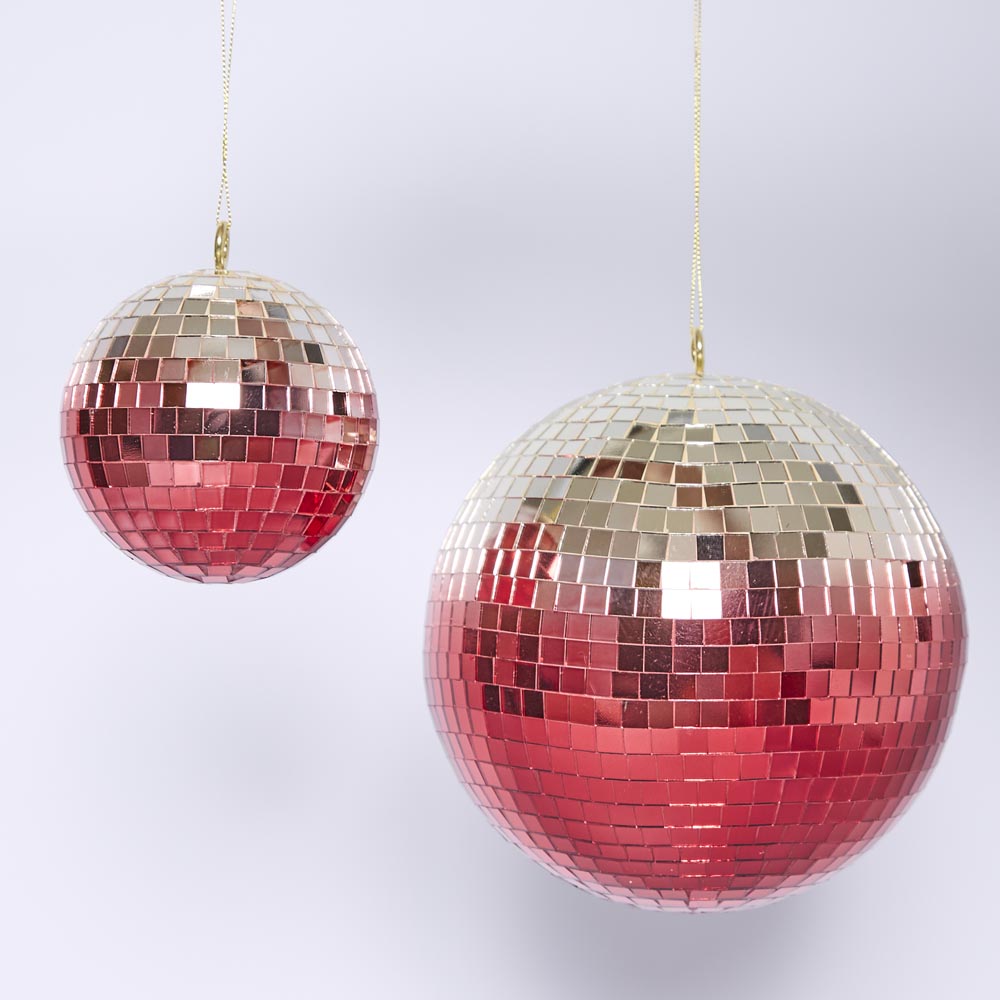Disco Ball Hanging Small Fuchsia