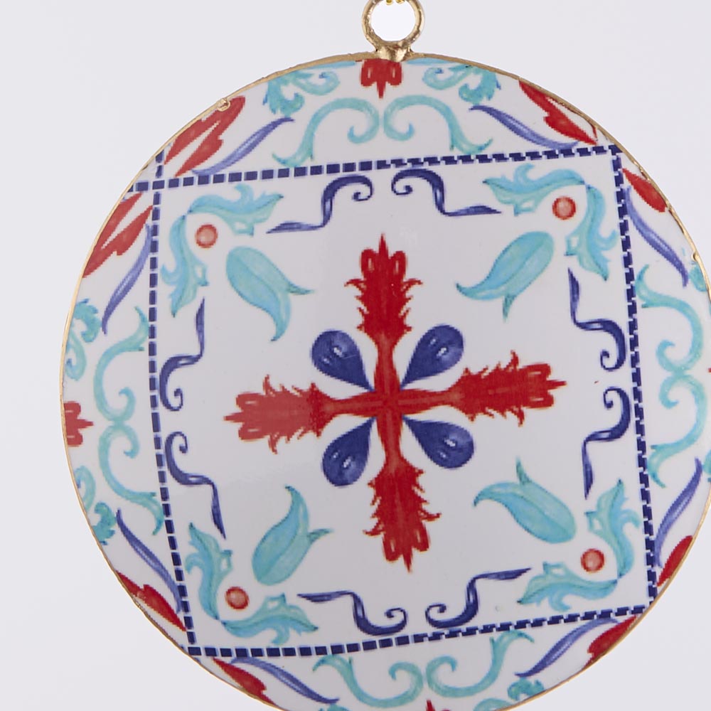 La Dolce Vita Red Pattern Tree Decoration