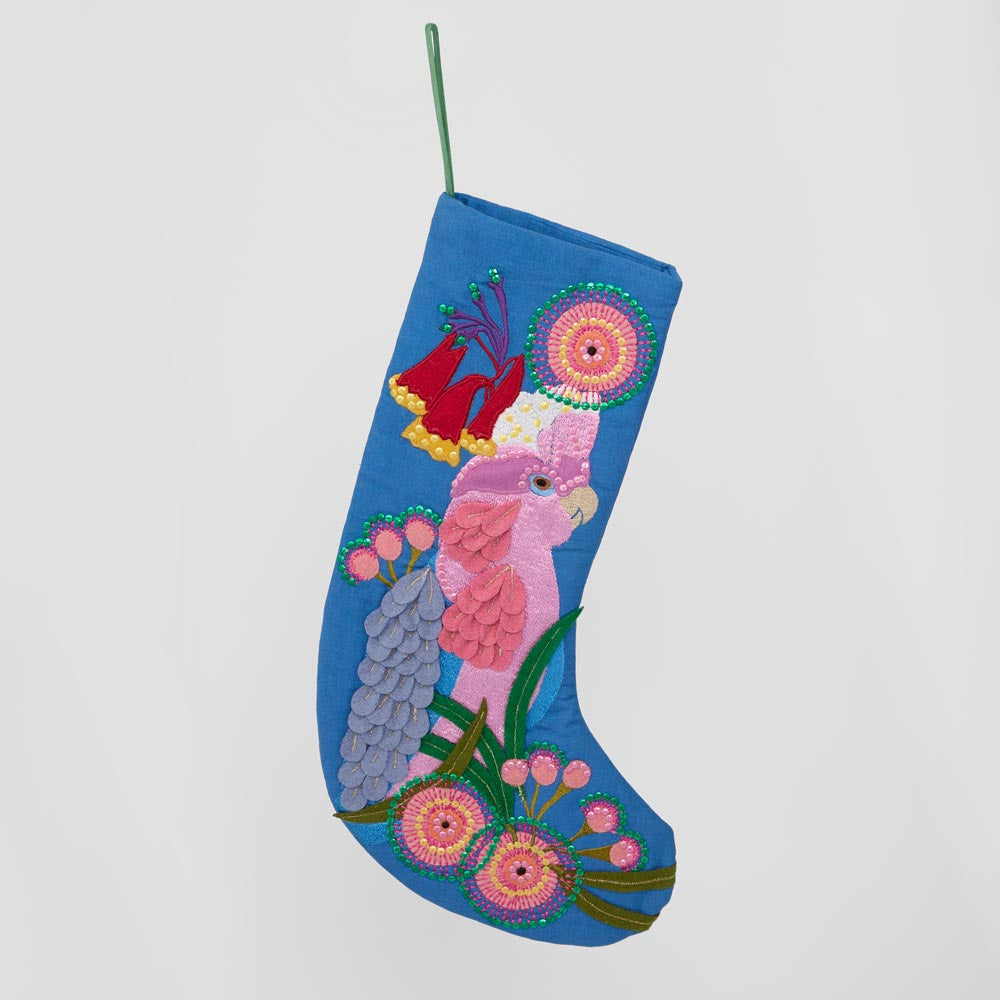 Galah Stocking Mid Blue