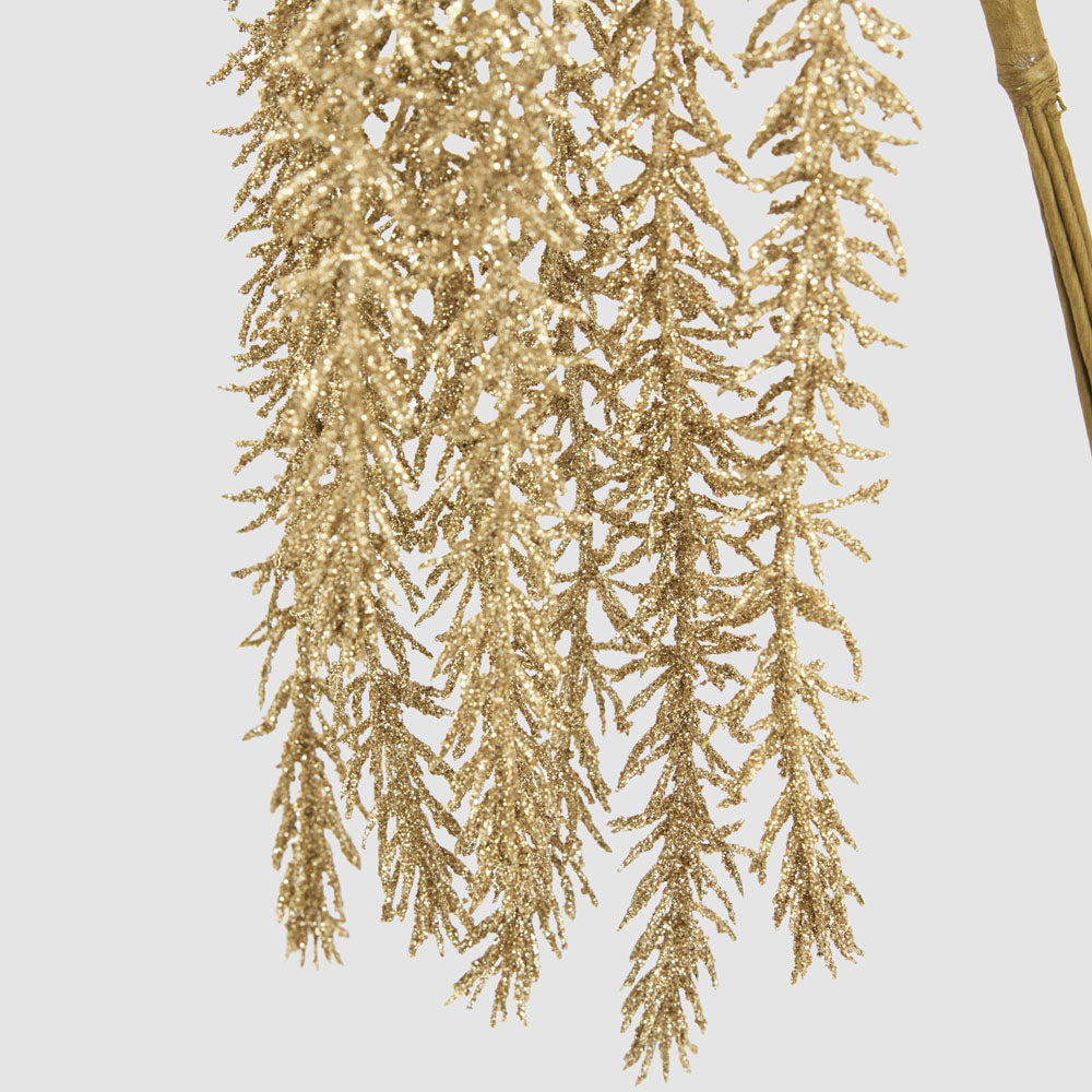 Cascading Glitter Bunch Gold