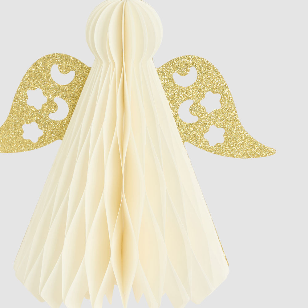 Paper Angel With Gold Wings