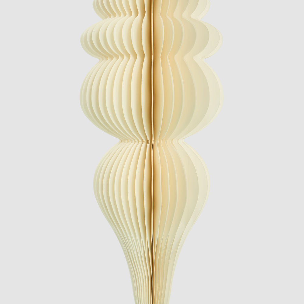 Paper Crest Finial Decoration White