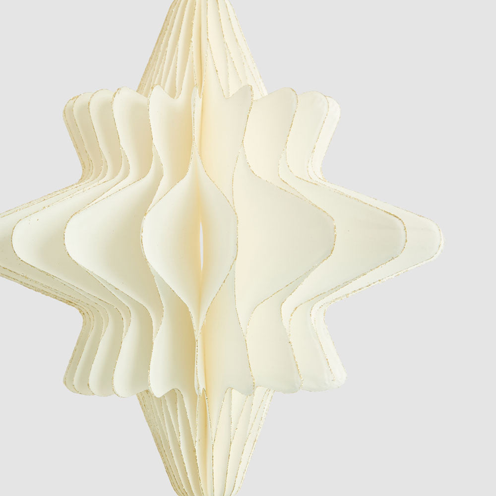 Paper Star Decoration Large White