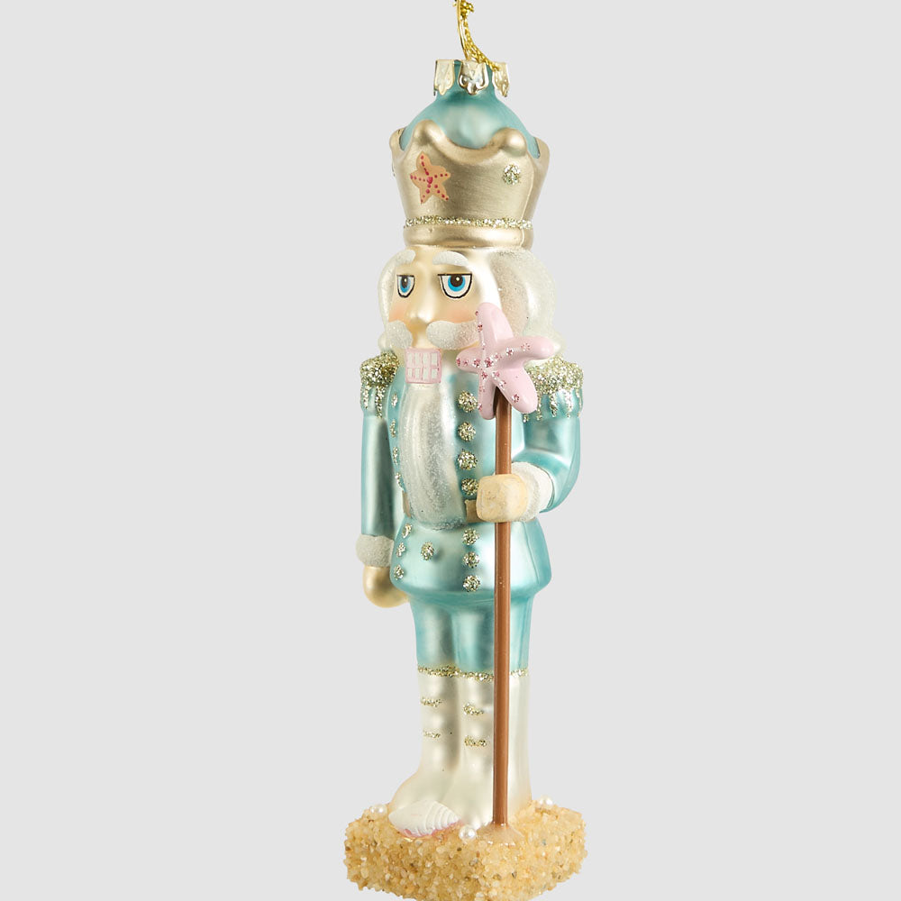 Montauk Nutcracker Glass Tree Decoration