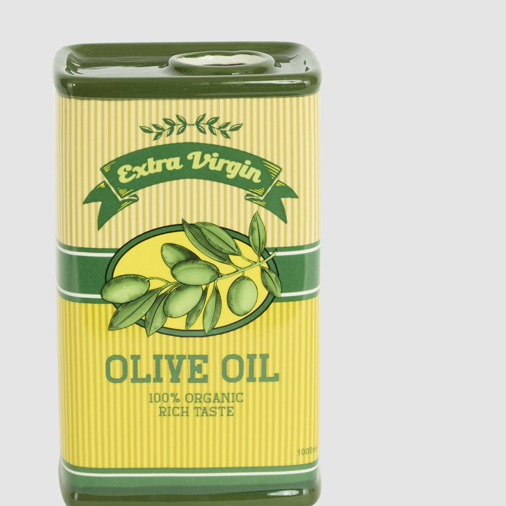 Ciao Bella Retro Olive Oil Ceramic Vase Yellow