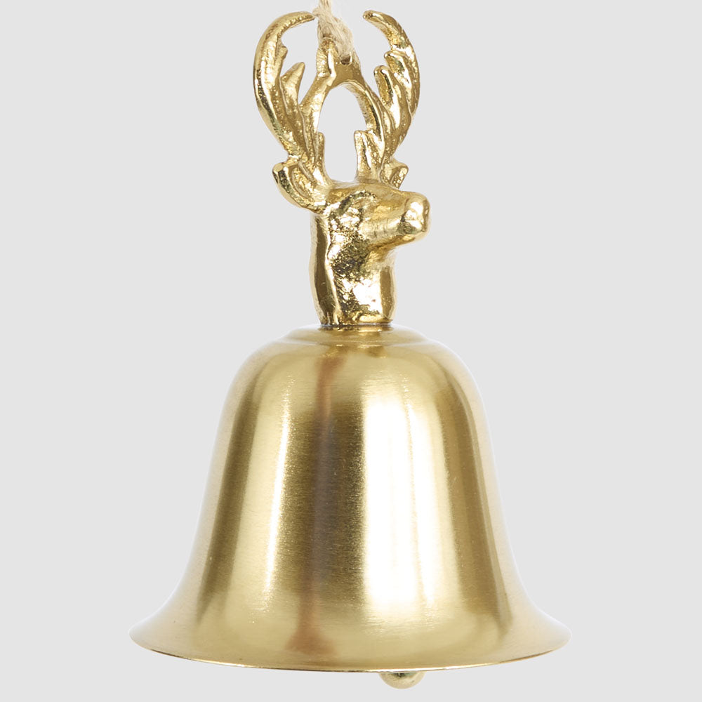 Deer Head Bell Tree Decoration