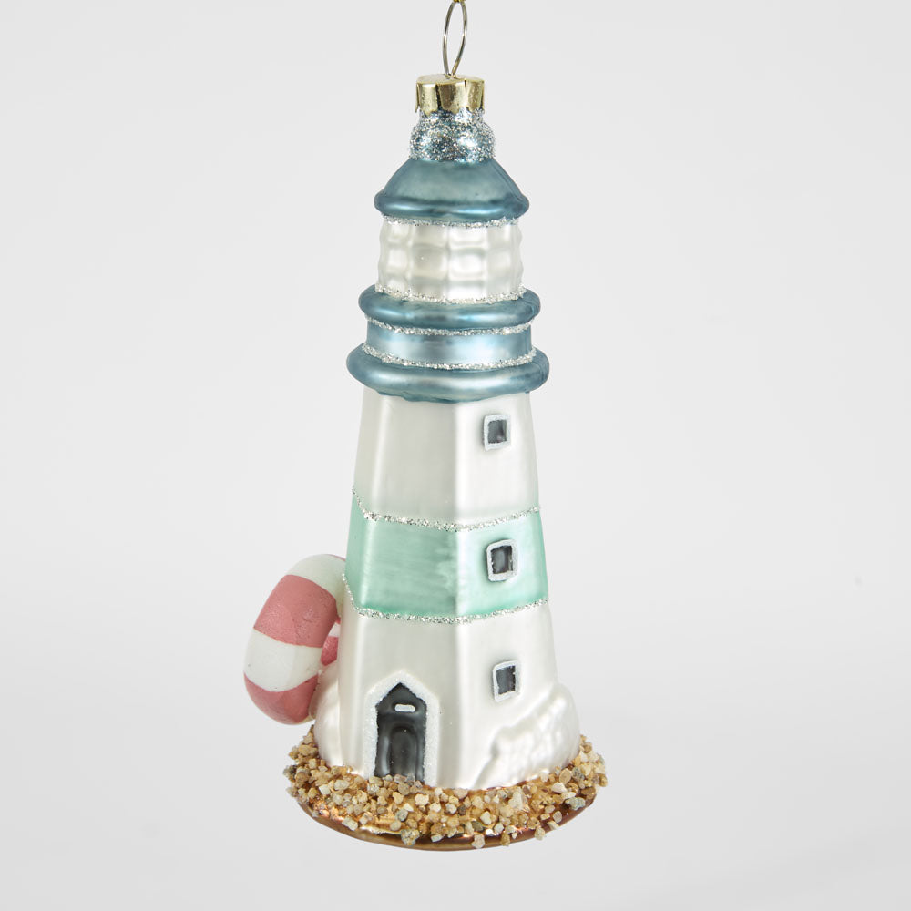 Atlantic Stripe Lighthouse Decoration