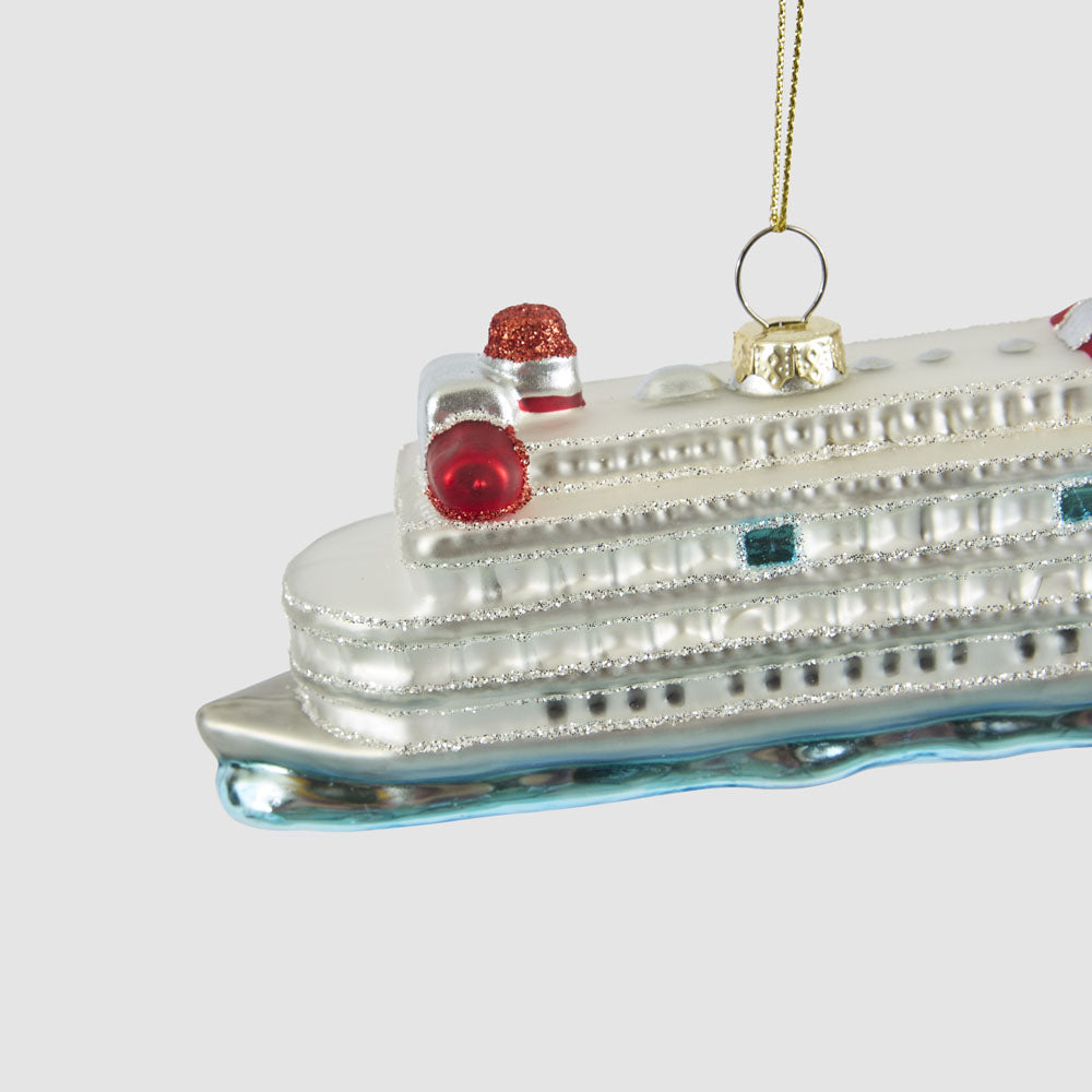 Glitter Titanic Ocean Liner Decoration