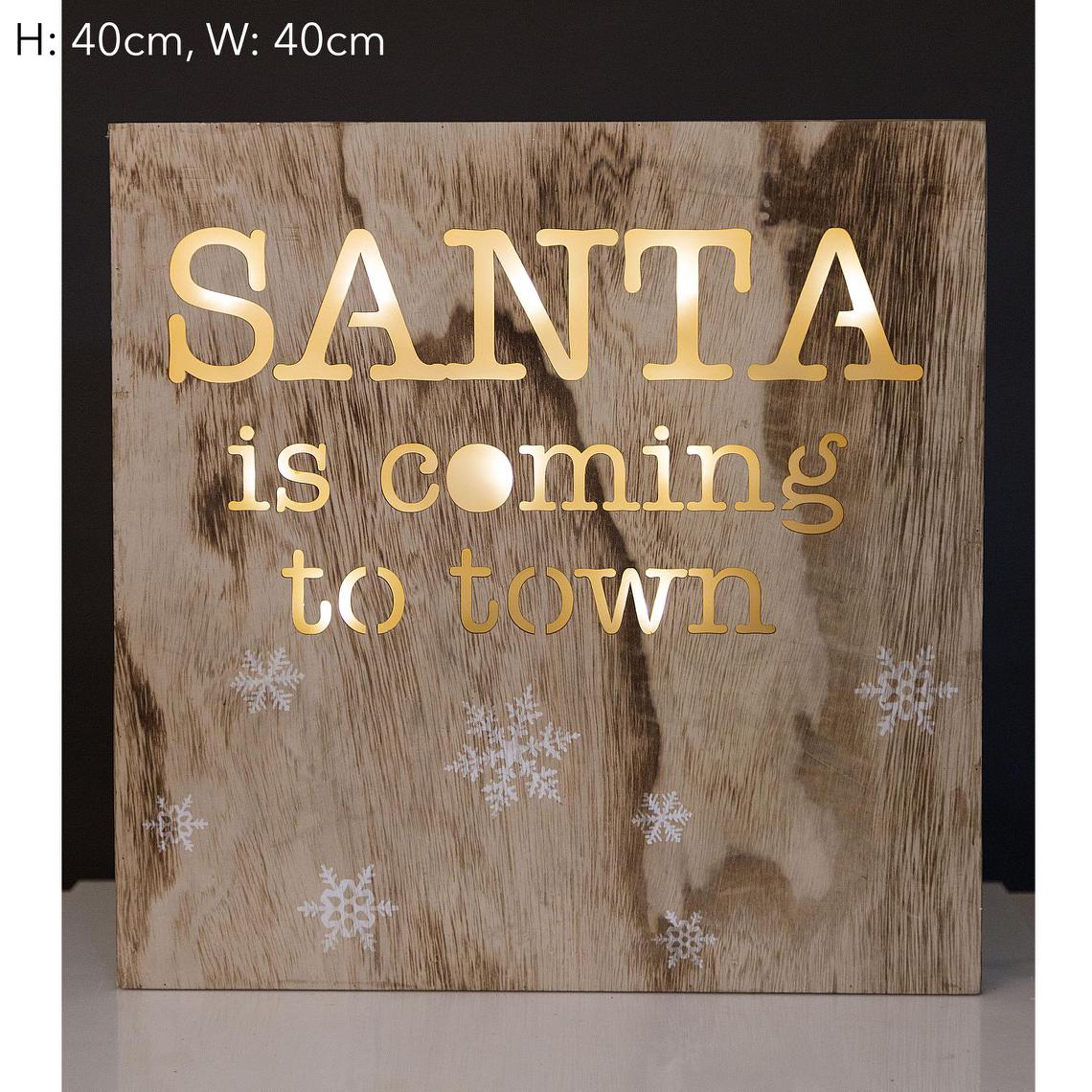 Santa Light Up Wall Hanger
