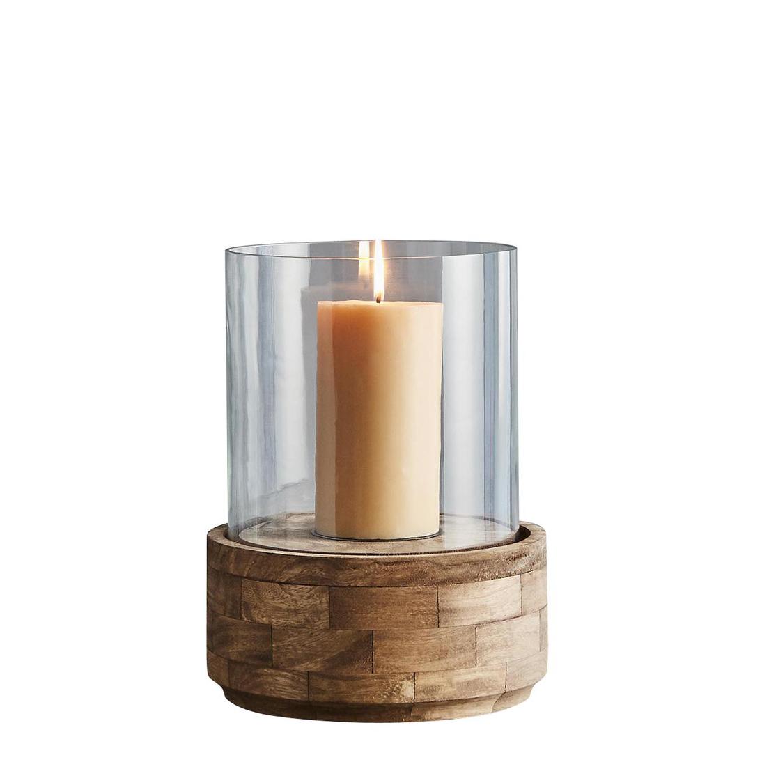Amalfi Hurricane Candle Holder Small Glass