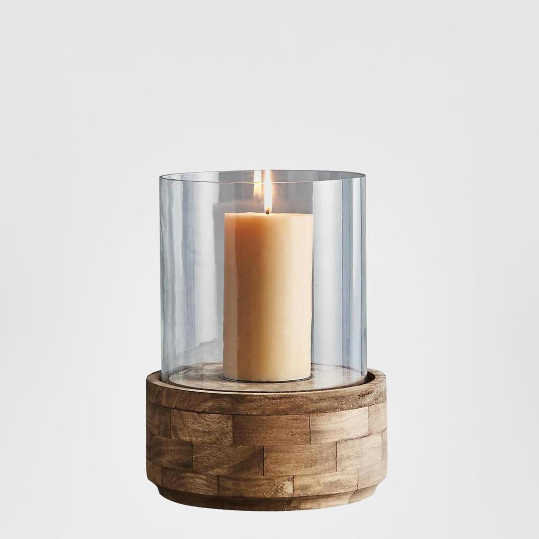 Amalfi Hurricane Candle Holder Small Glass