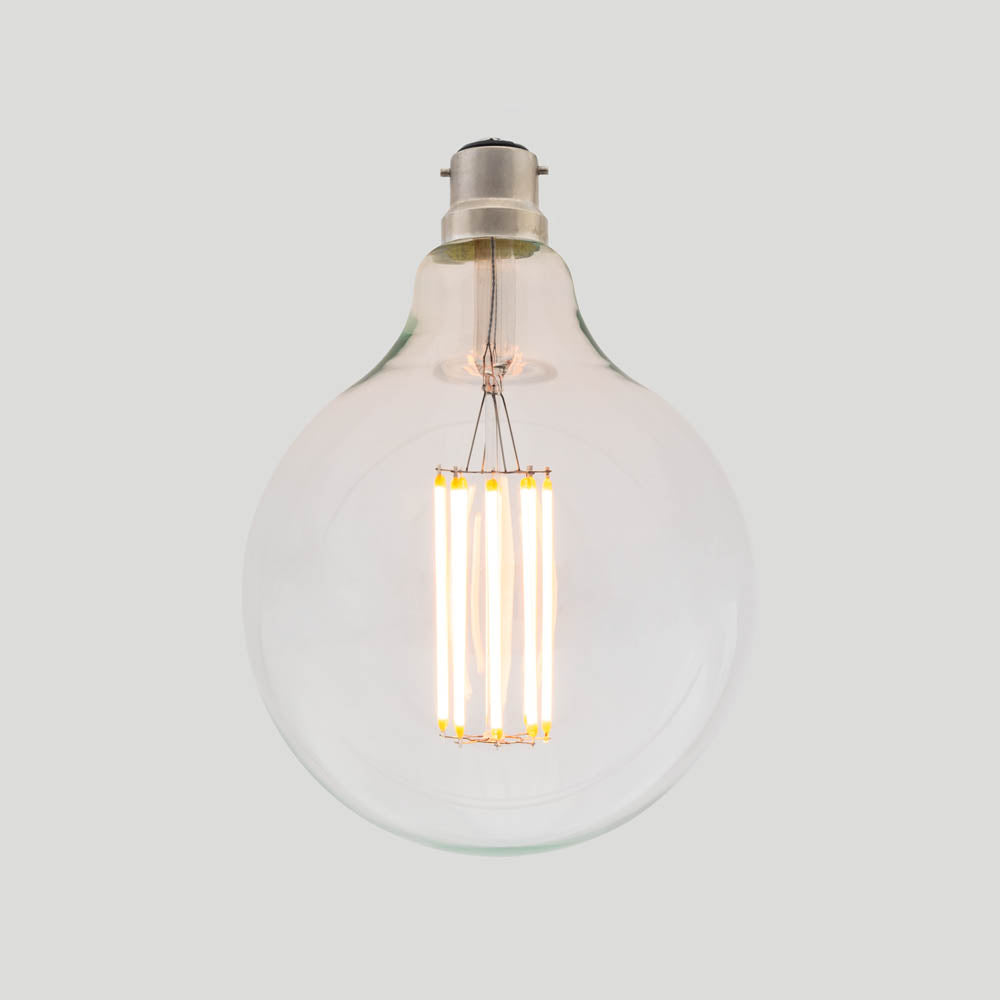 G125 Long LED Filament - Clear Glass - 8W B22 2200k