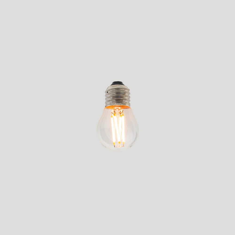 G45 Fancy Round E27 LED Filament - Clear Glass - 3W E27 2200k