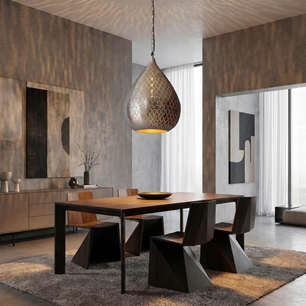 Taipan Ceiling Pendant Nickel