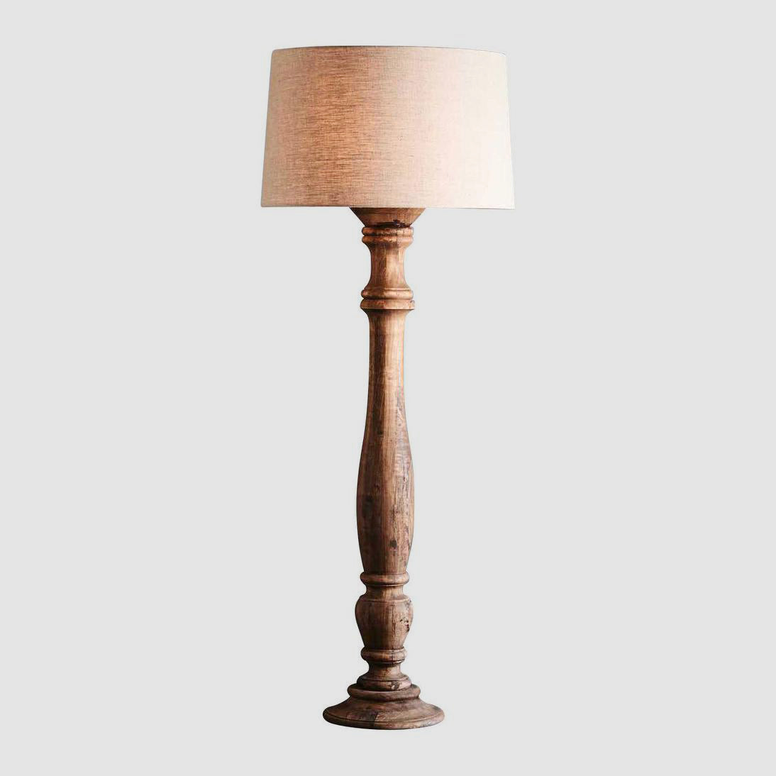 Candela Floor Lamp Base Large Dark Natural- Base Only