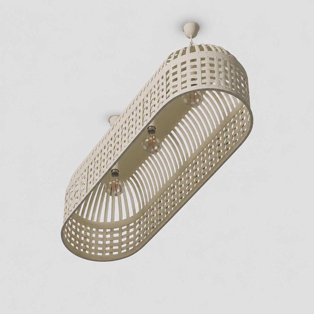 Esch Ceiling Pendant Extra Long White