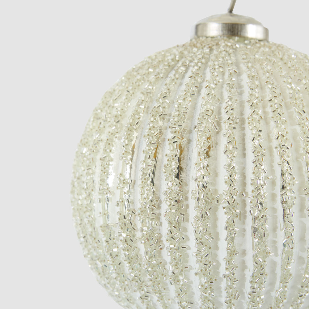 Arctic Glass Bauble Large