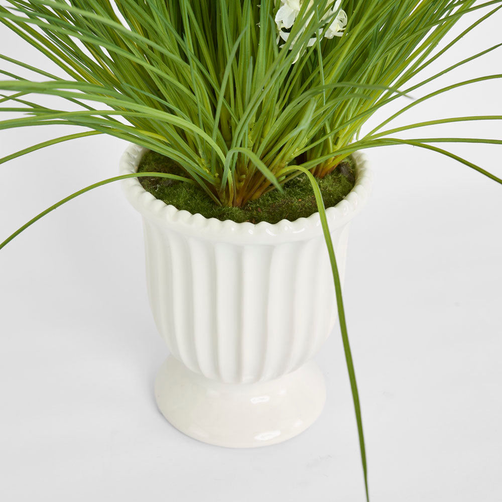 Cream Foxtail Arrangement White