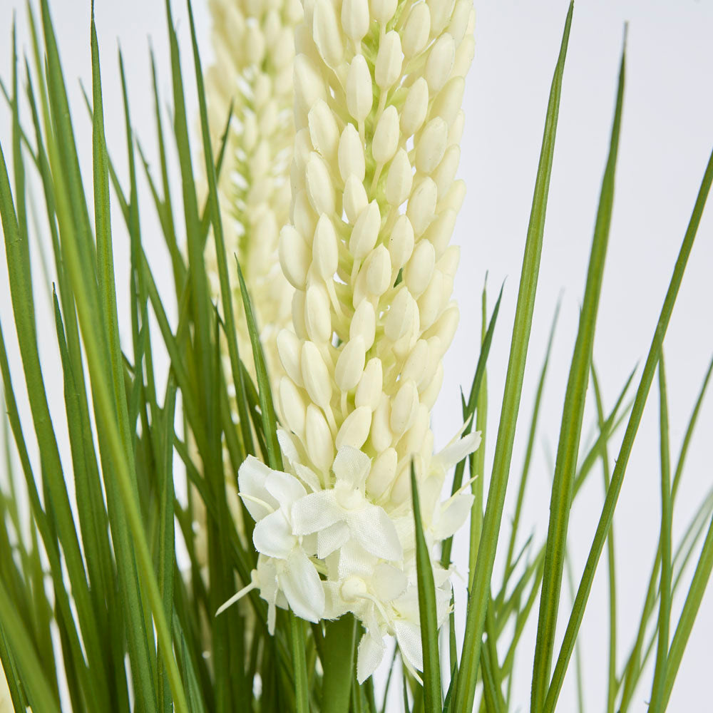Cream Foxtail Arrangement White