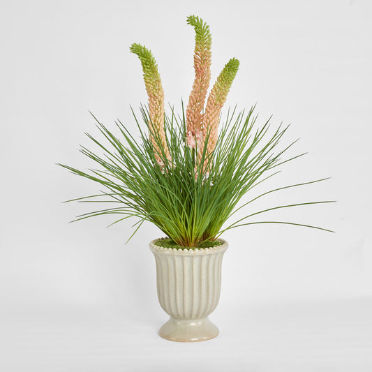 Pink Foxtail Arrangement Taupe